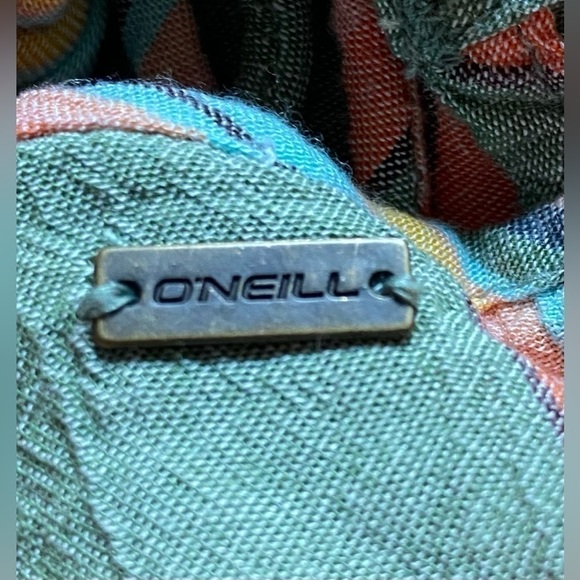 O'Neill Boho Striped Rosie Crop Top Long Sleeve Elastic Band Tie Front Medium - Picture 6 of 11